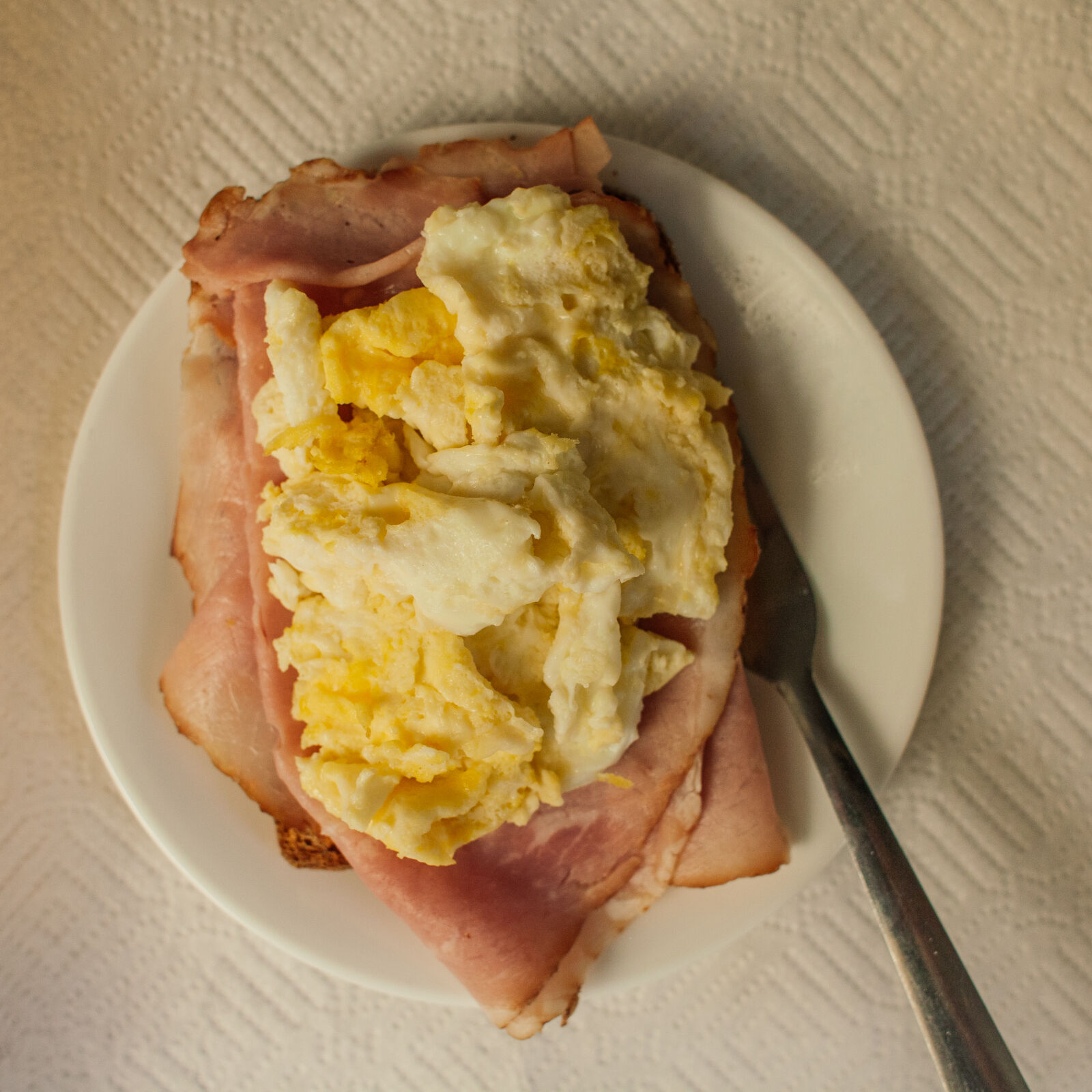 Canon EF 28mm F1.8 USM sample photo. Breakfast, eggs, ham, theme photography