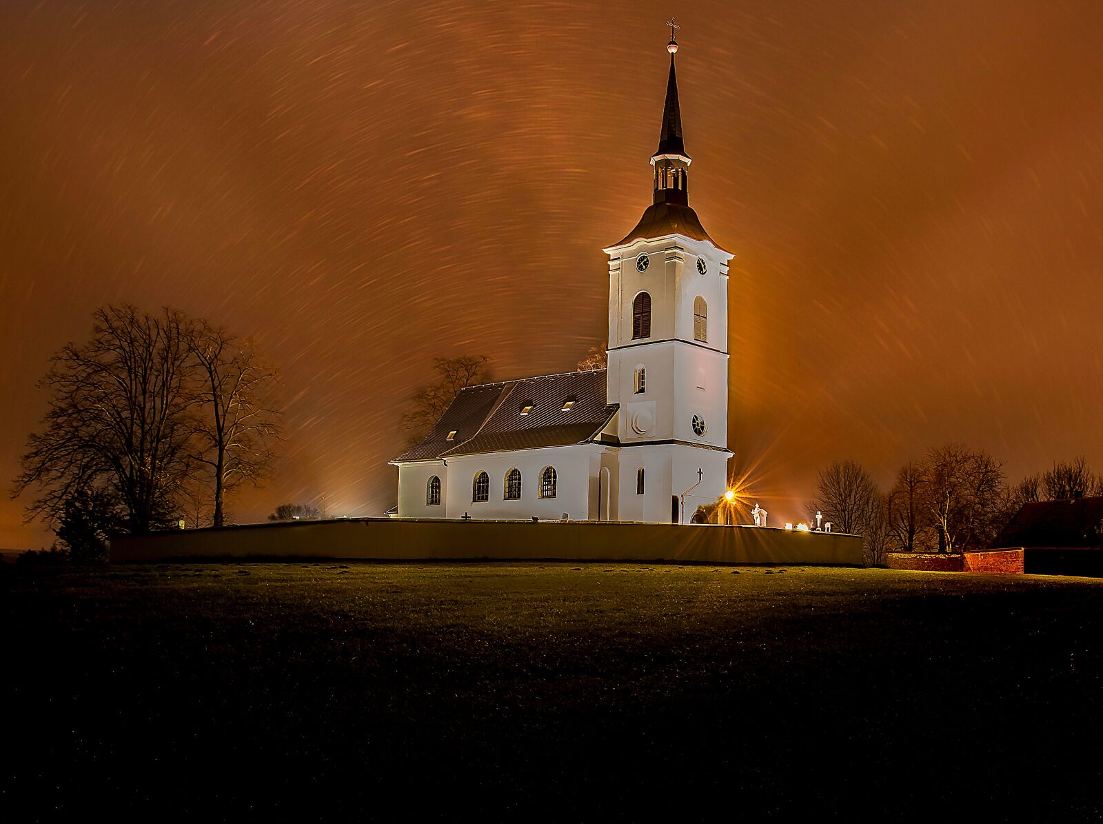 Nikon D5600 sample photo. Night, church, sta photography