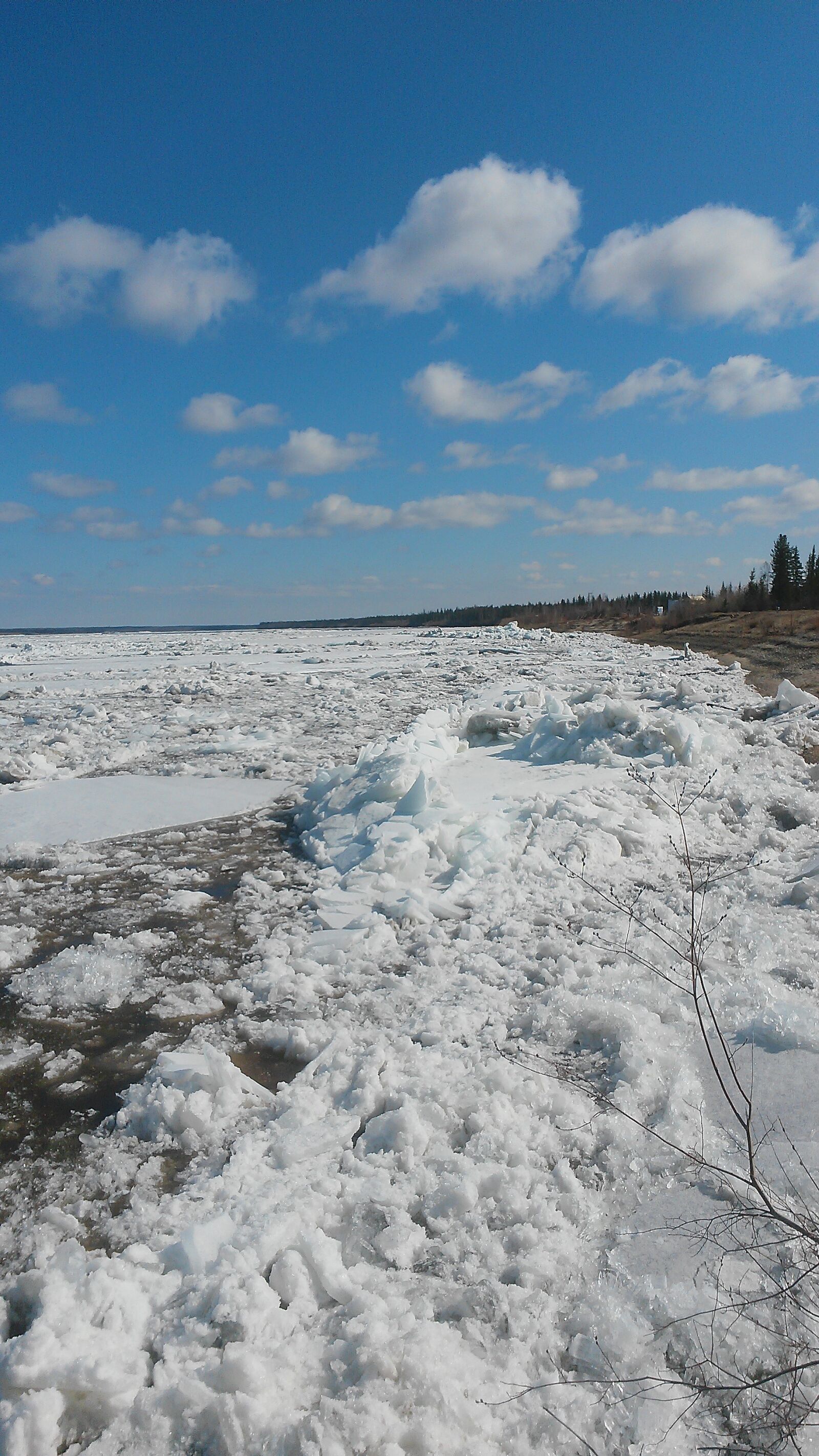 Samsung Galaxy S4 Mini sample photo. Spring, ice floes, river photography