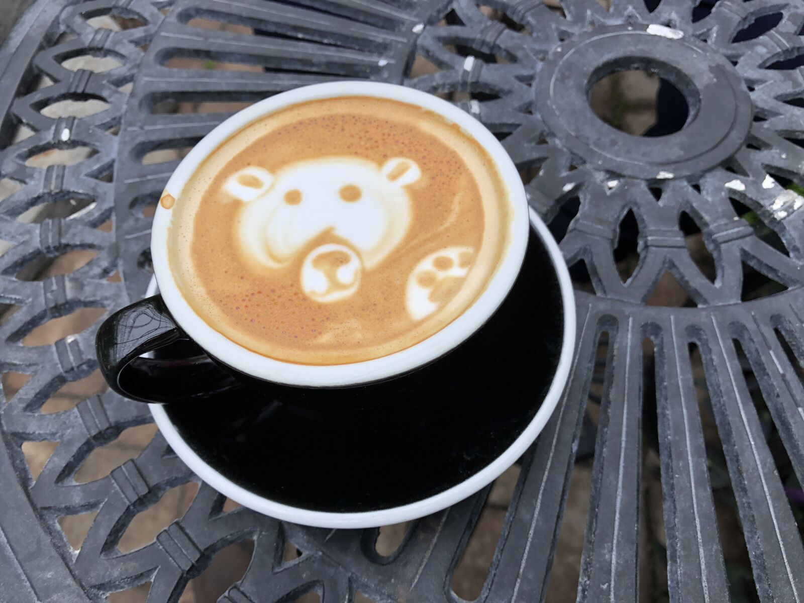 iPhone 8 back camera 3.99mm f/1.8 sample photo. Coffee, barista, cappuccino photography