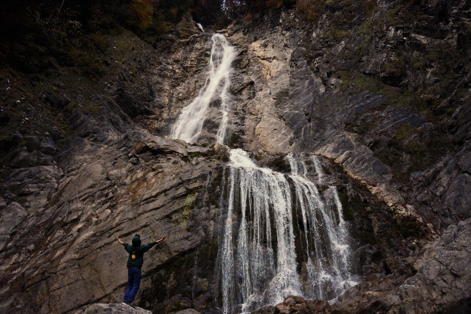 Nikon D7200 sample photo. Waterfall, water, mountain photography