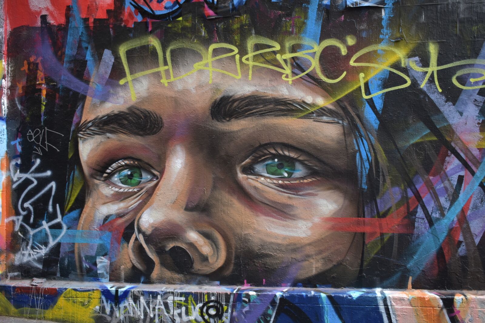Nikon D3400 sample photo. Graffiti, melbourne, street art photography