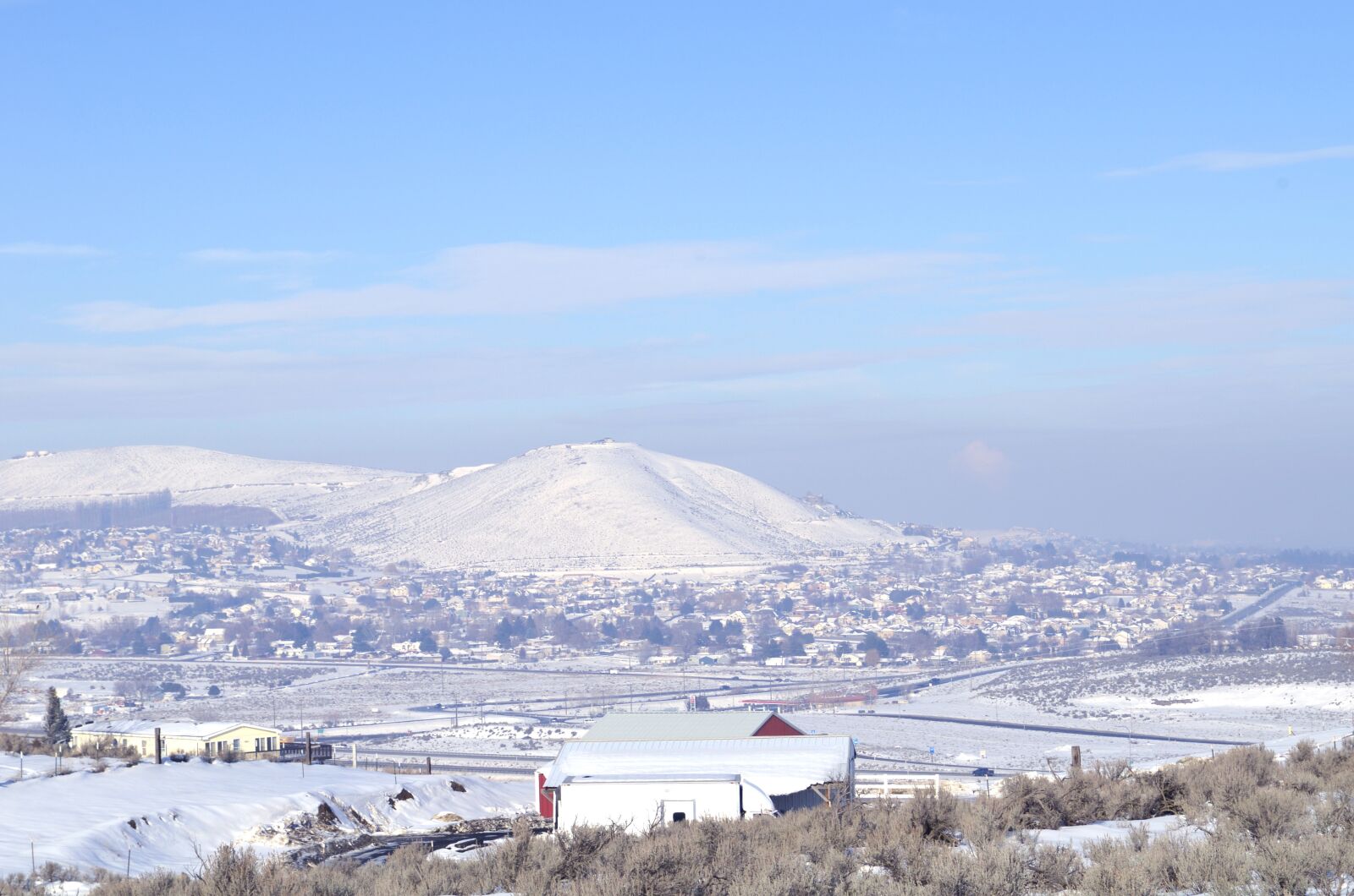 Nikon D5100 sample photo. Winter, desert, sagebrush photography