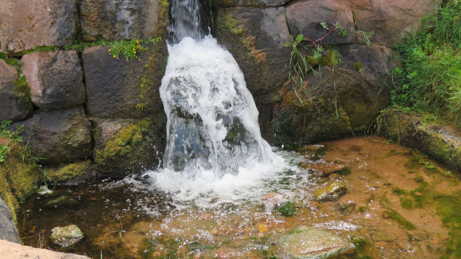 Canon PowerShot SX60 HS sample photo. Water, ruins, effect photography