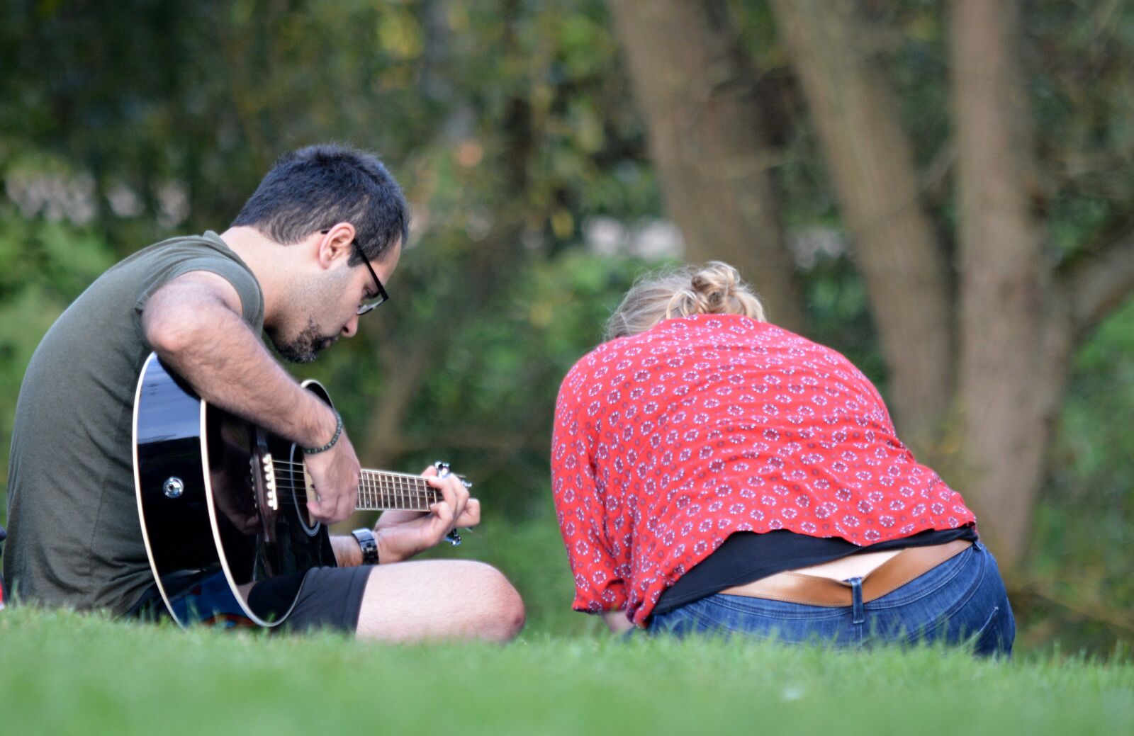 Nikon D7100 sample photo. Pair, music, park photography