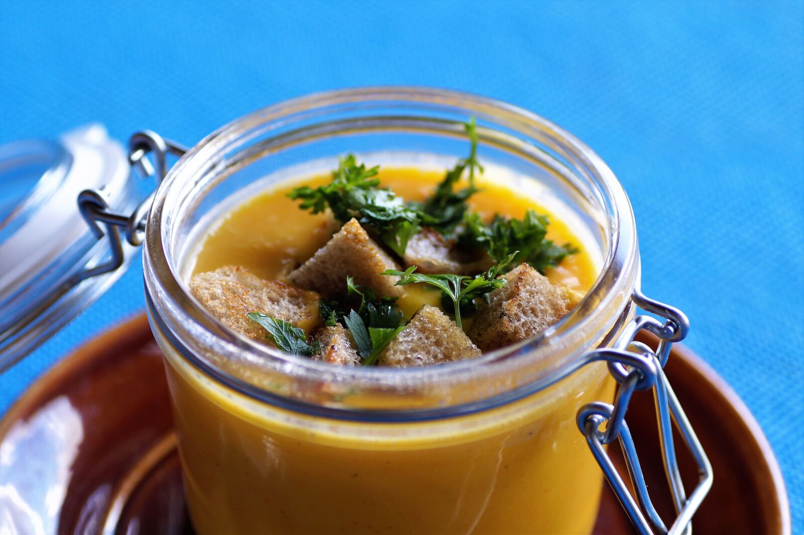 Sony SLT-A58 sample photo. Pumpkin soup, cream, yellow photography