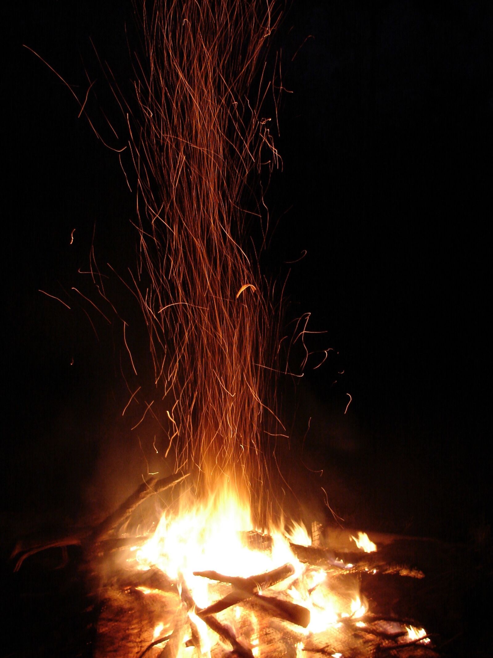 Sony DSC-H1 sample photo. Fire, flames, sparks photography