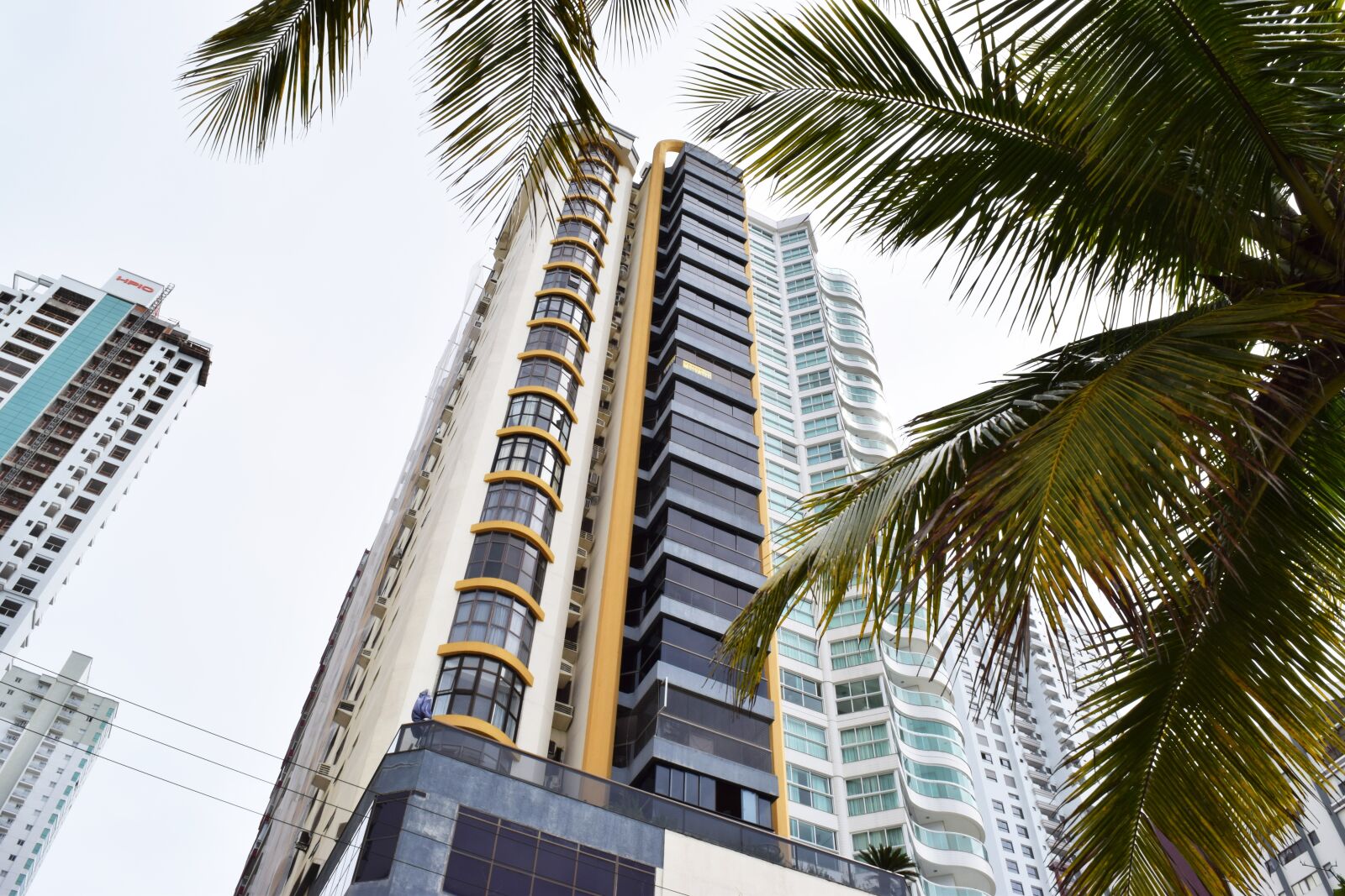 Nikon D3300 sample photo. Building, palm tree, sky photography