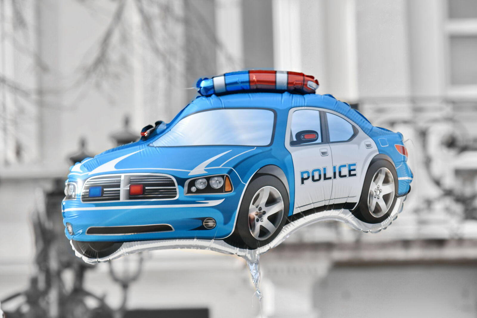 Nikon D5500 sample photo. Balloon, helium, police, toy photography