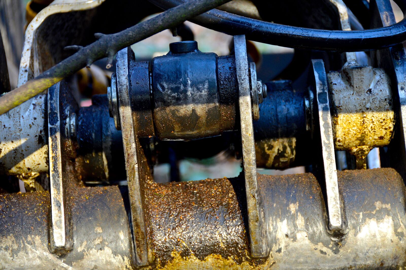 Nikon D3200 sample photo. Wood harvester, forest machine photography