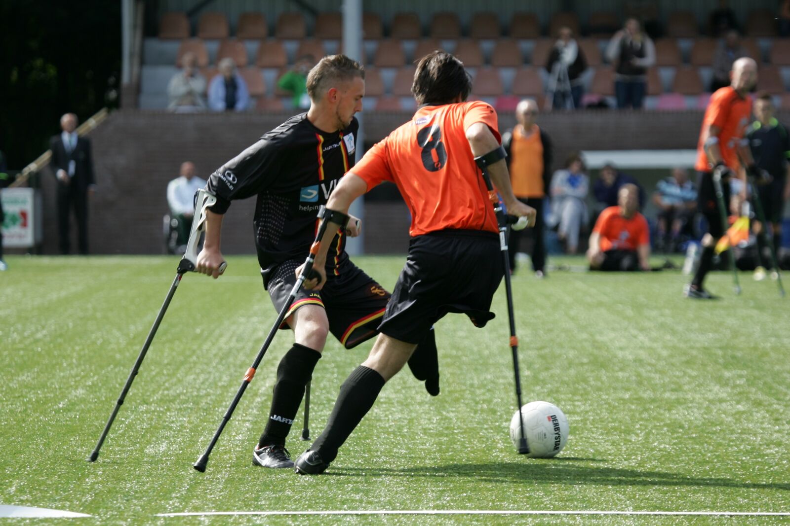 Canon EOS-1D Mark II sample photo. Sports, football, amputation photography
