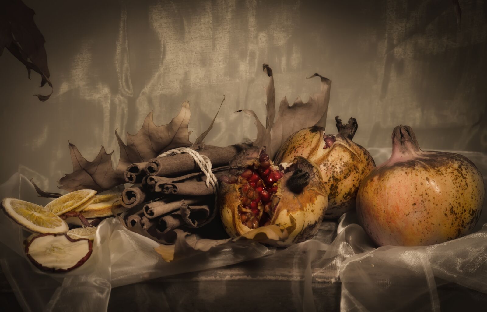 Nikon D7000 sample photo. Still life, pomegranate, dried photography