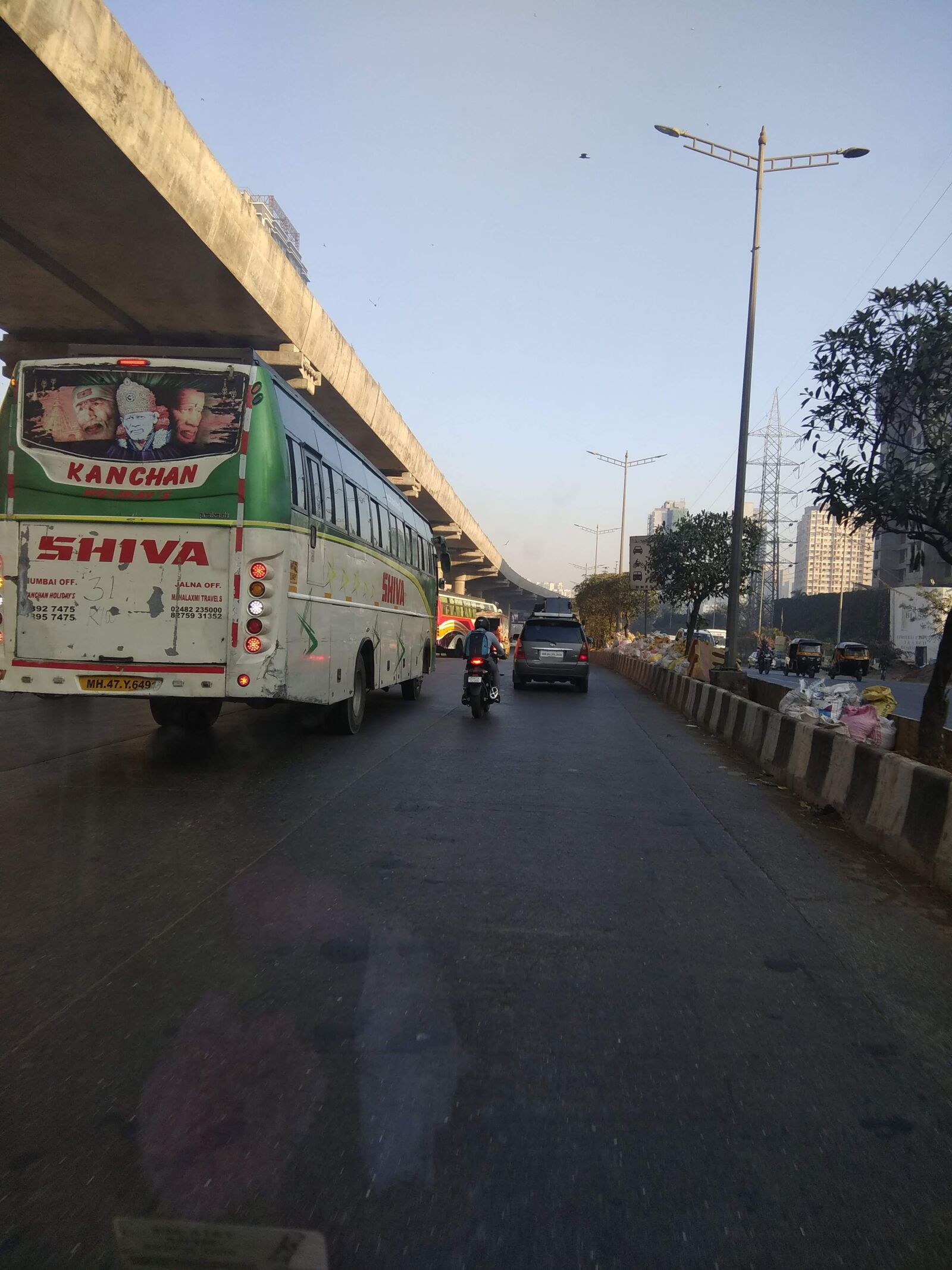 Xiaomi Redmi Note 4 sample photo. Bridge, road, bus photography