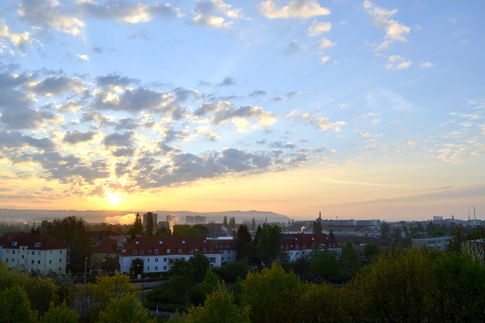 Nikon D3100 sample photo. Dresden, sunrise, light photography