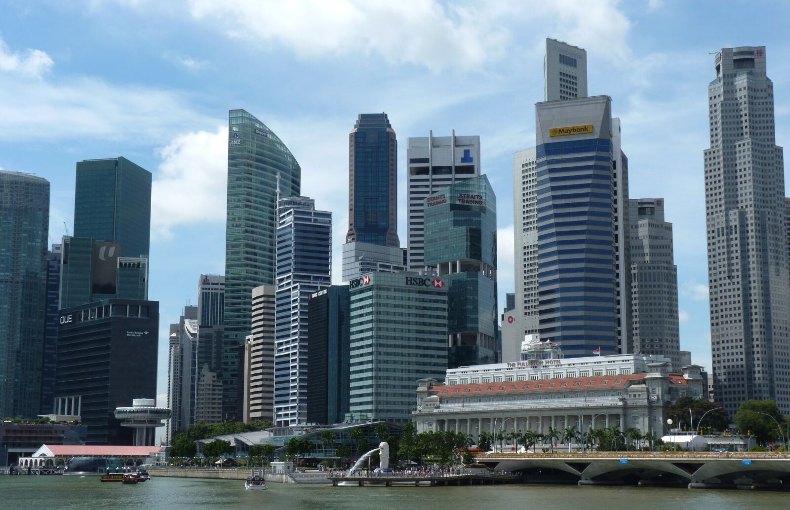Panasonic Lumix DMC-FZ35 (Lumix DMC-FZ38) sample photo. Singapore, skyline, fullerton photography