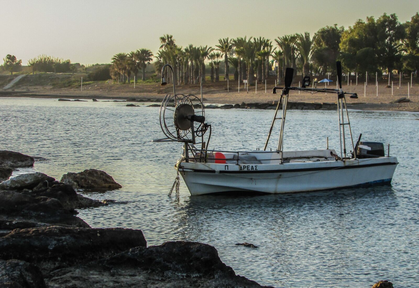 Canon PowerShot SX400 IS sample photo. Cyprus, kermia, fishing boat photography