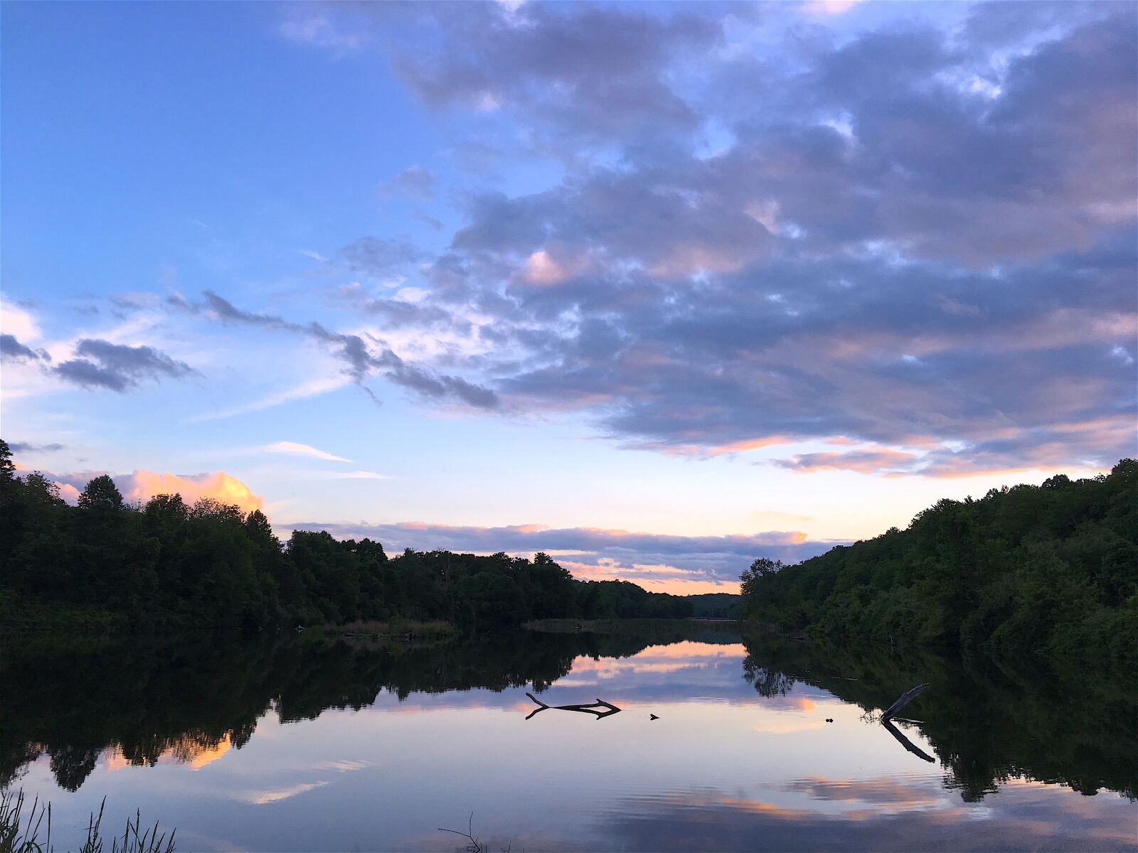 Apple iPhone 6s sample photo. Lake, sunset, clouds photography