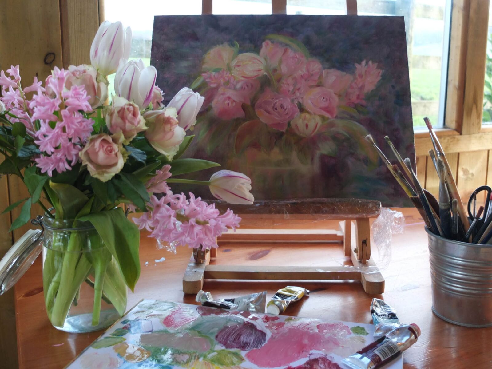 Fujifilm X10 sample photo. Art, painting, artist photography