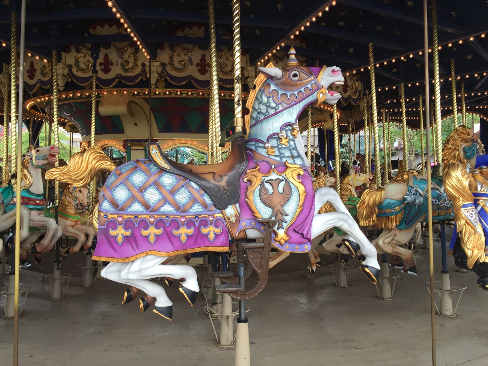 Apple iPhone 6 sample photo. Horse, carousel, merry-go-round photography