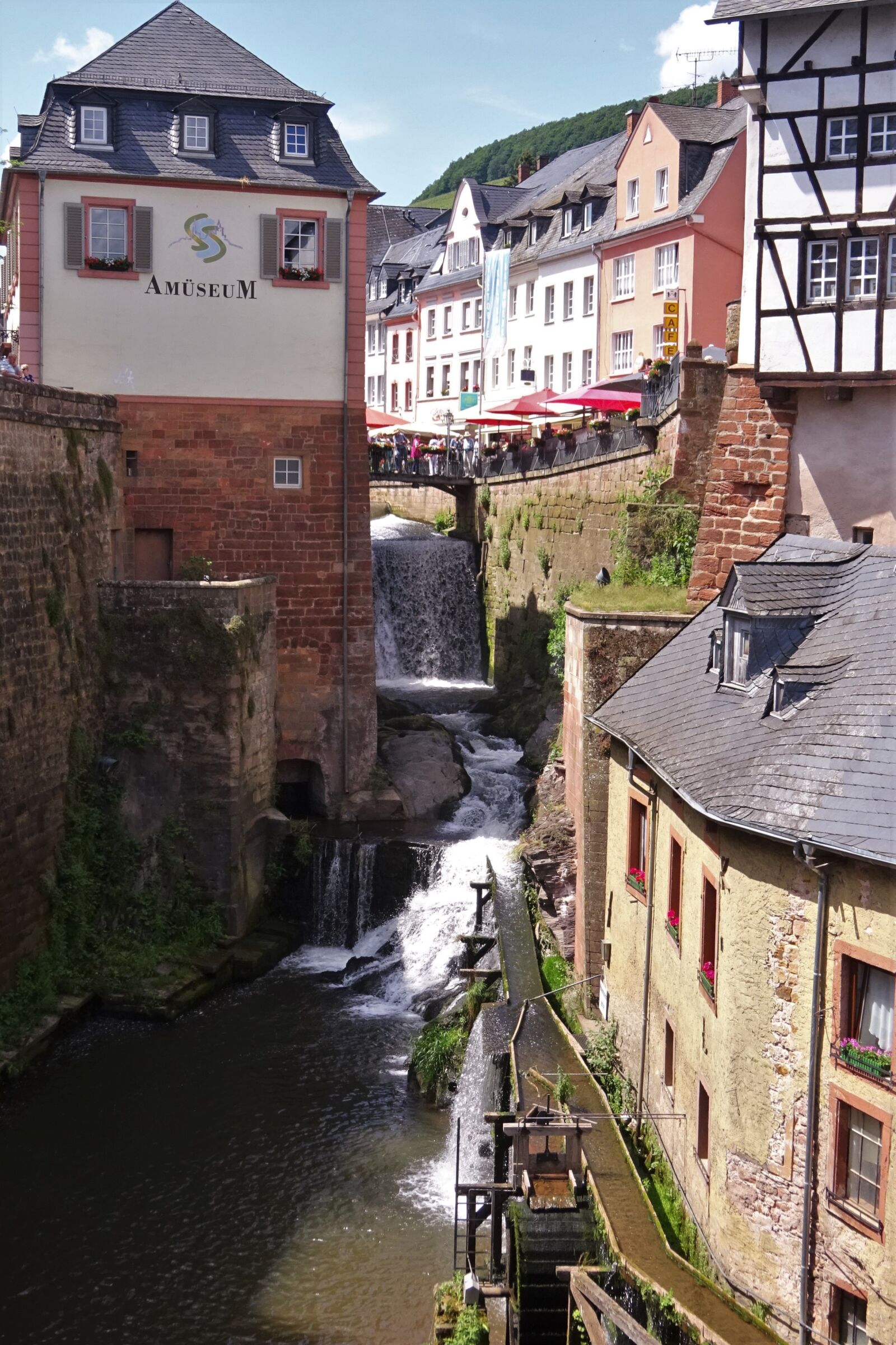 Sony Cyber-shot DSC-WX350 sample photo. Saarburg, waterfall, water mill photography
