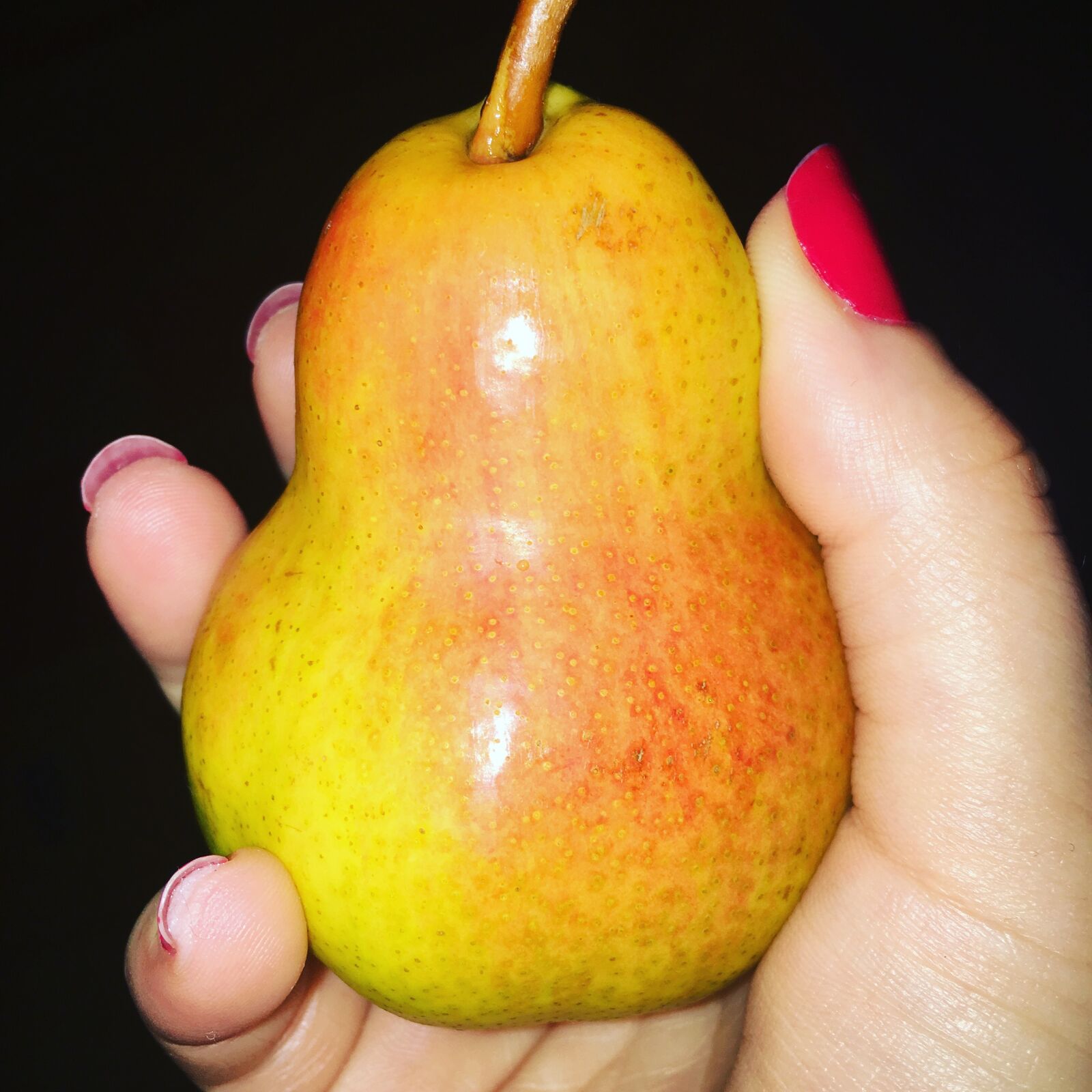 Apple iPhone 6s sample photo. Pear, red, healthy photography