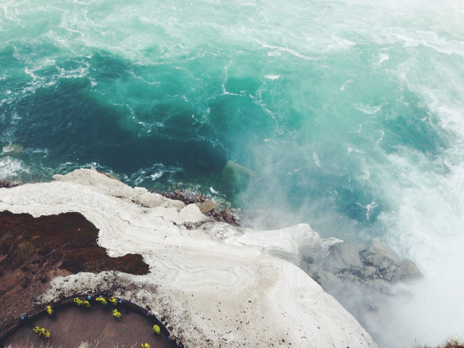 Apple iPhone 5 sample photo. Falls, ocean, oceanshore, people photography