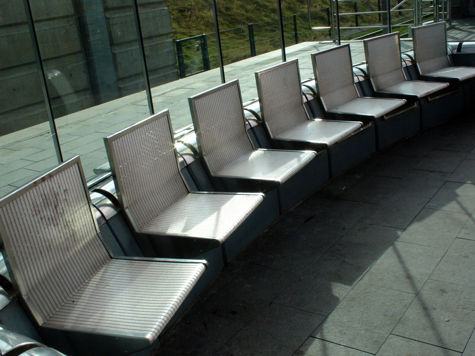 Sony DSC-V3 sample photo. Chair, glass, grey, modern photography