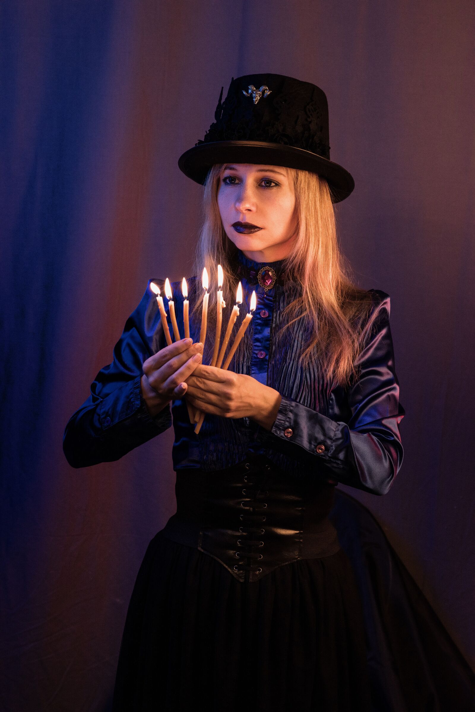 Nikon D810 sample photo. Gothic, woman, a vampire photography