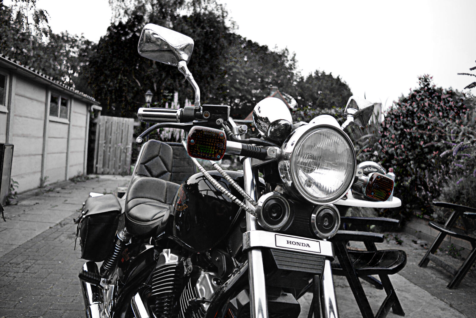 Nikon D5200 sample photo. 1985, 500, cc, chopper, chrome photography