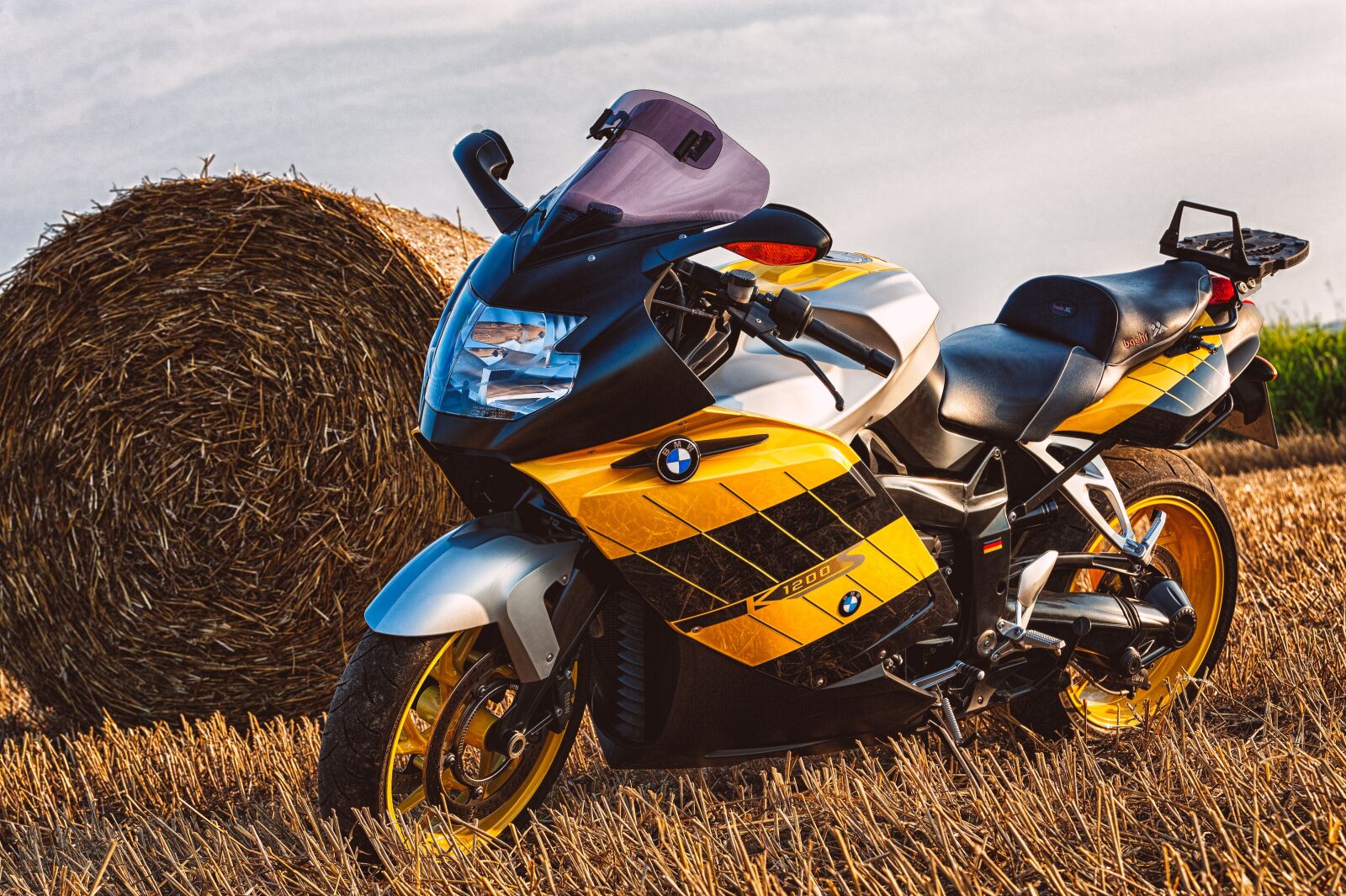 Nikon D700 sample photo. Bmw, k1200s, field photography
