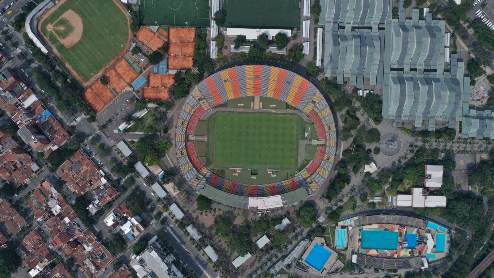 Hasselblad L1D-20c sample photo. Stadium, medellin, colombia photography