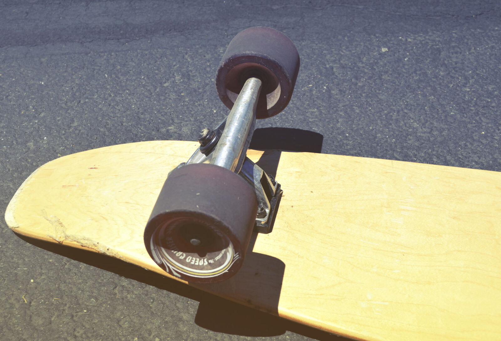 Nikon D3200 sample photo. Brown, skateboard, on, concrete photography