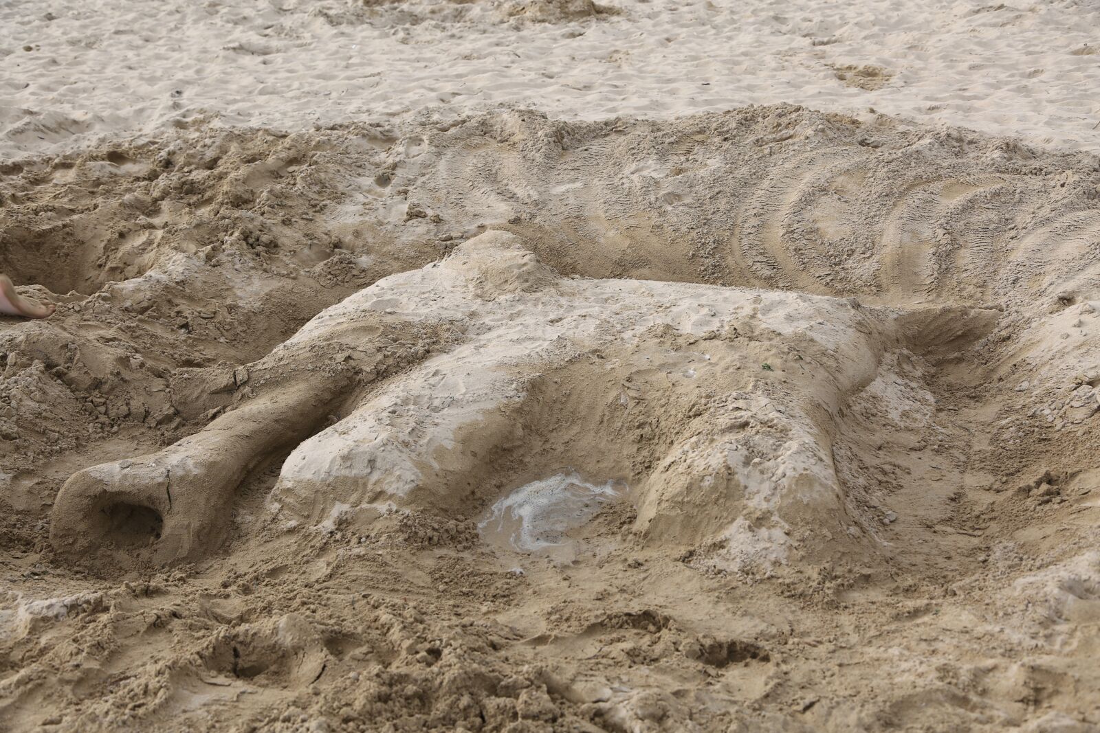 Canon EF 24-105mm F4L IS USM sample photo. Sand figure, pattern, surface photography