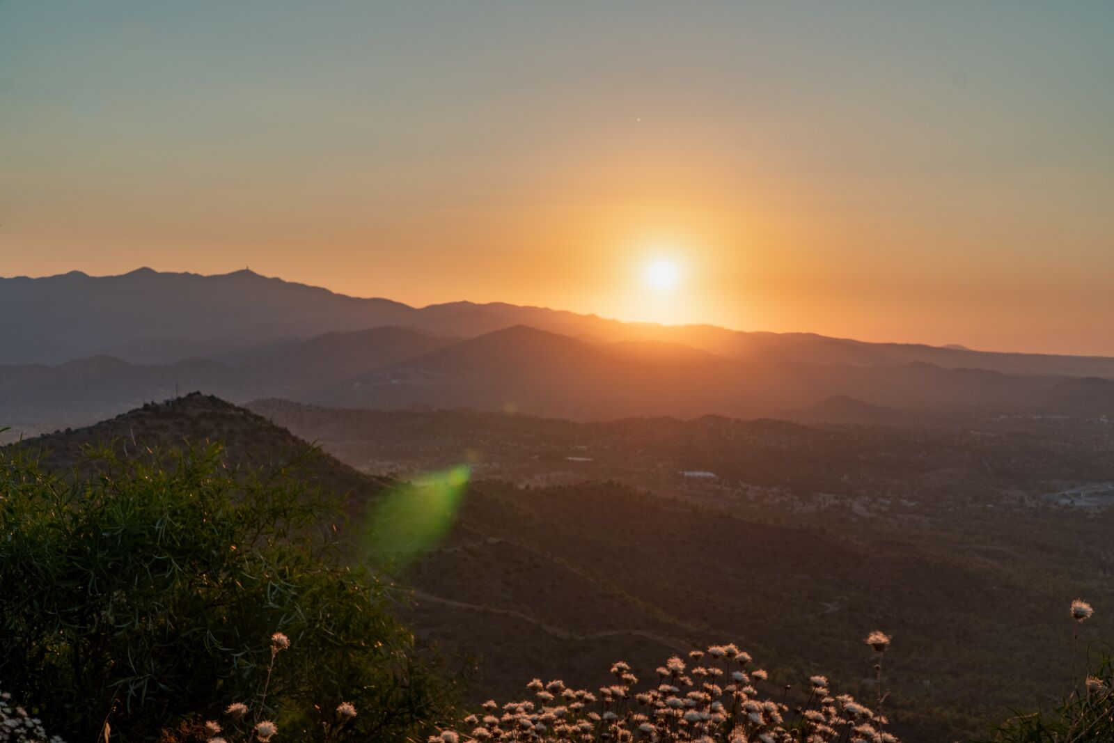 Sony E PZ 18-105mm F4 G OSS sample photo. Sunset, cyprus, mountains photography
