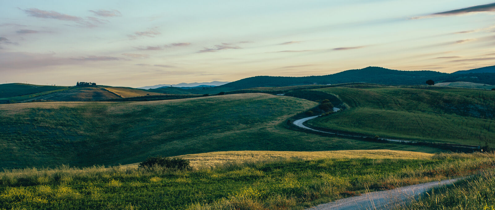 Panasonic Lumix DMC-GH4 + .7x Sigma DC 18-35/1.8 HSM sample photo. Landscape, panorama, road, sunrise photography