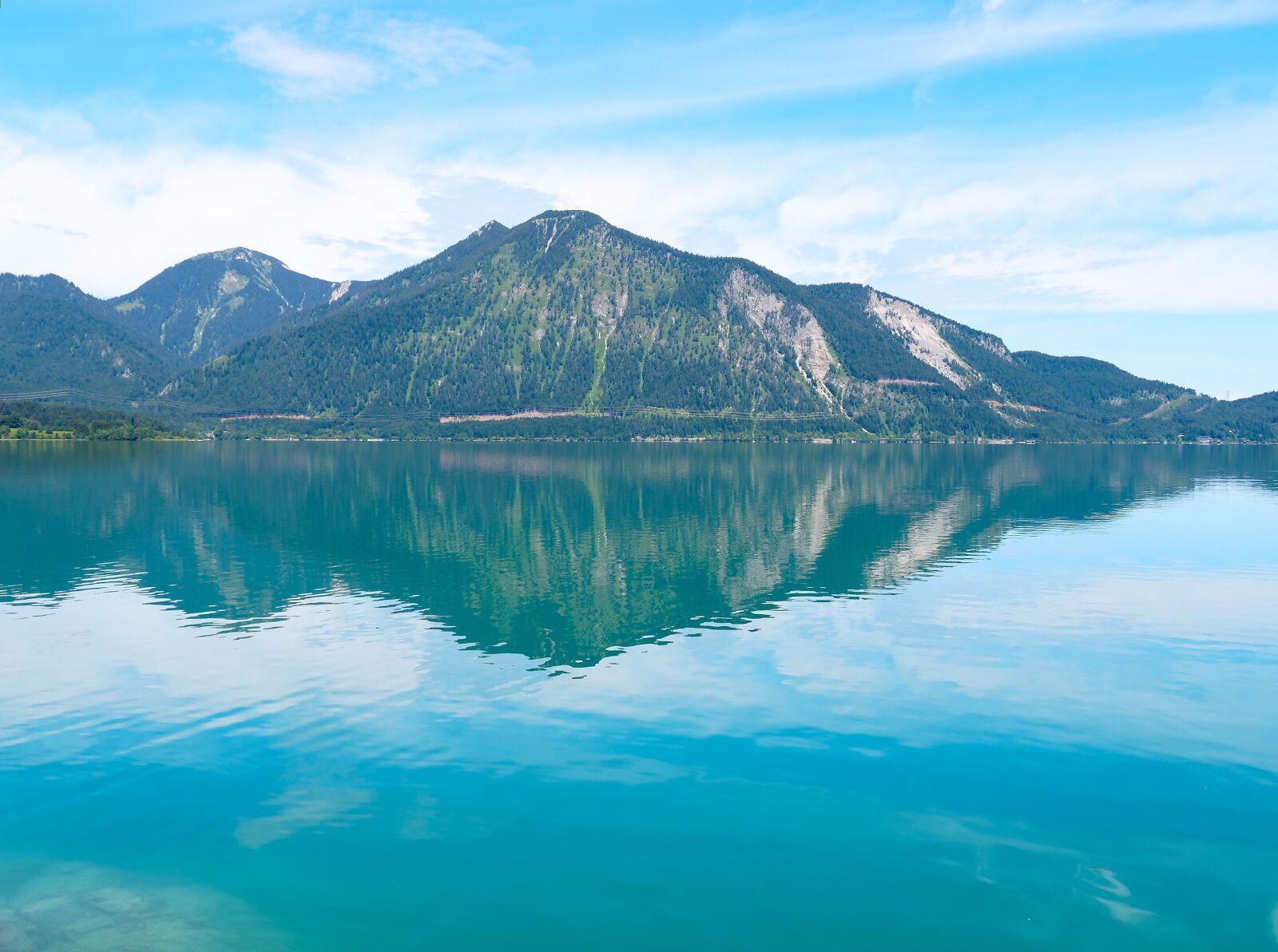 Olympus E-420 (EVOLT E-420) sample photo. Lake, walchensee, bavaria photography