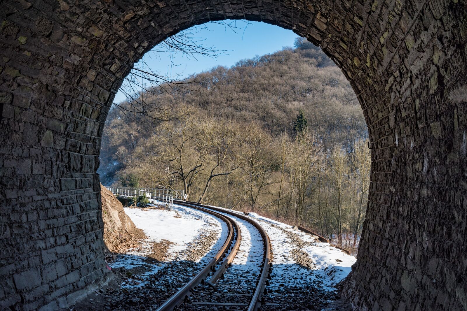 Nikon D5500 + Tamron SP 15-30mm F2.8 Di VC USD sample photo. Railway tunnel, brohltalbahn, brohltal photography