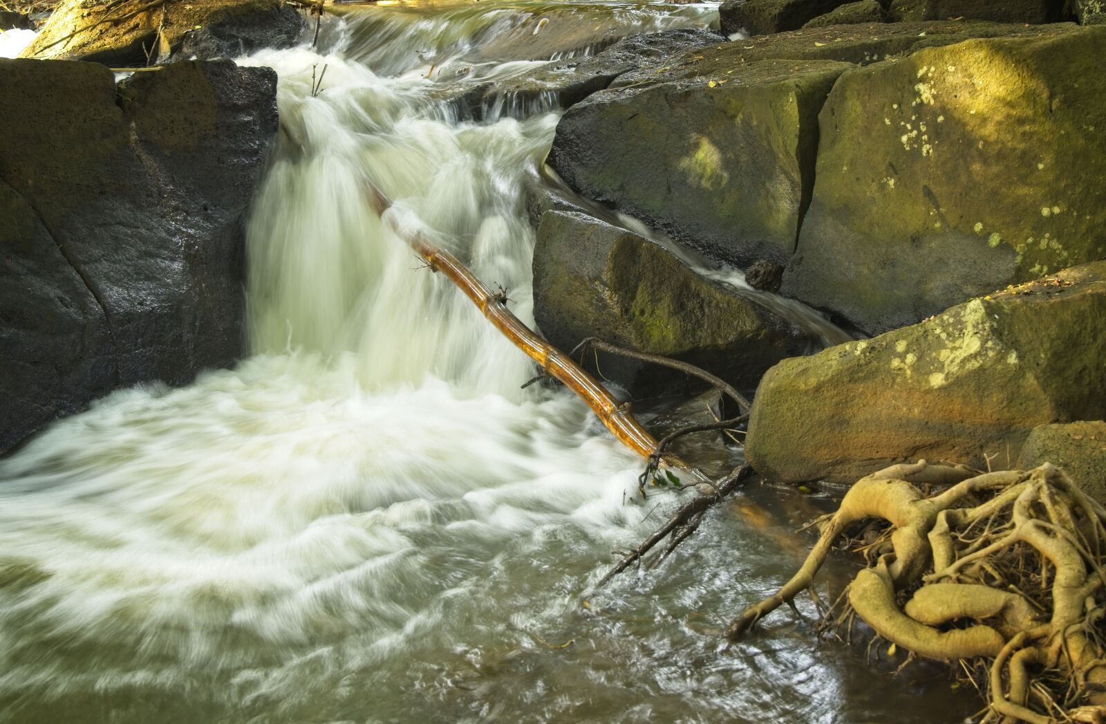 Sony a7 III + Sony FE 24-105mm F4 G OSS sample photo. Stream, falls, waterfall photography