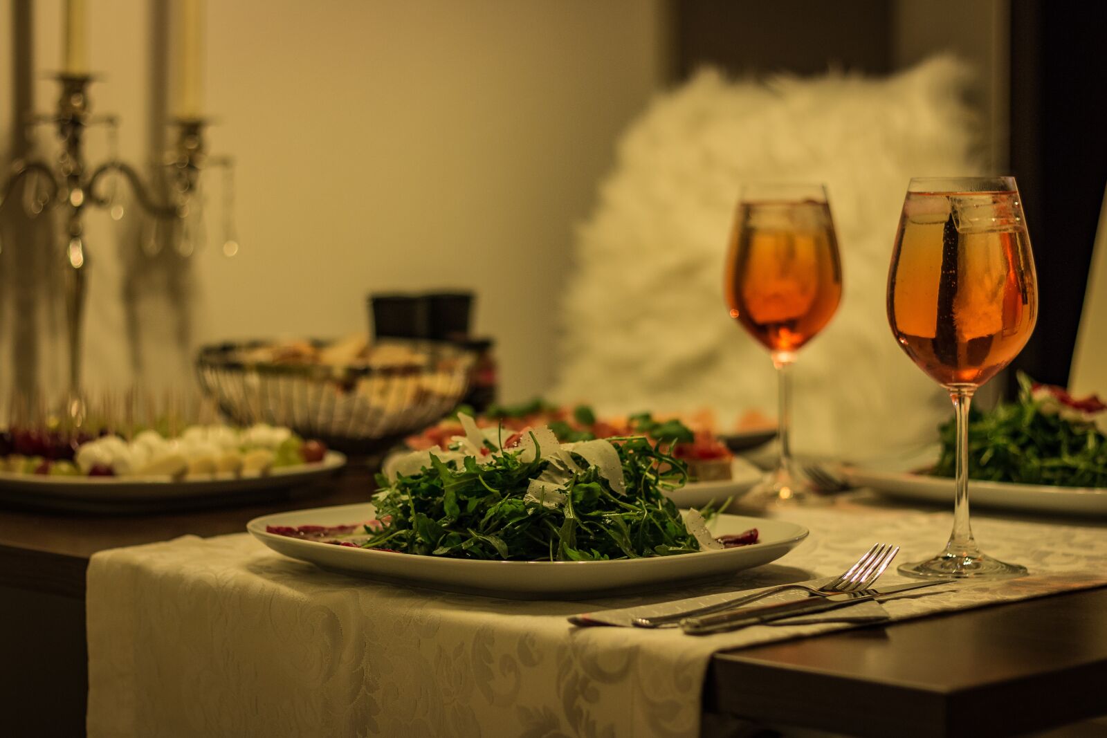 Canon EOS 70D + Canon EF 50mm F1.8 II sample photo. Dinner, menu, table photography