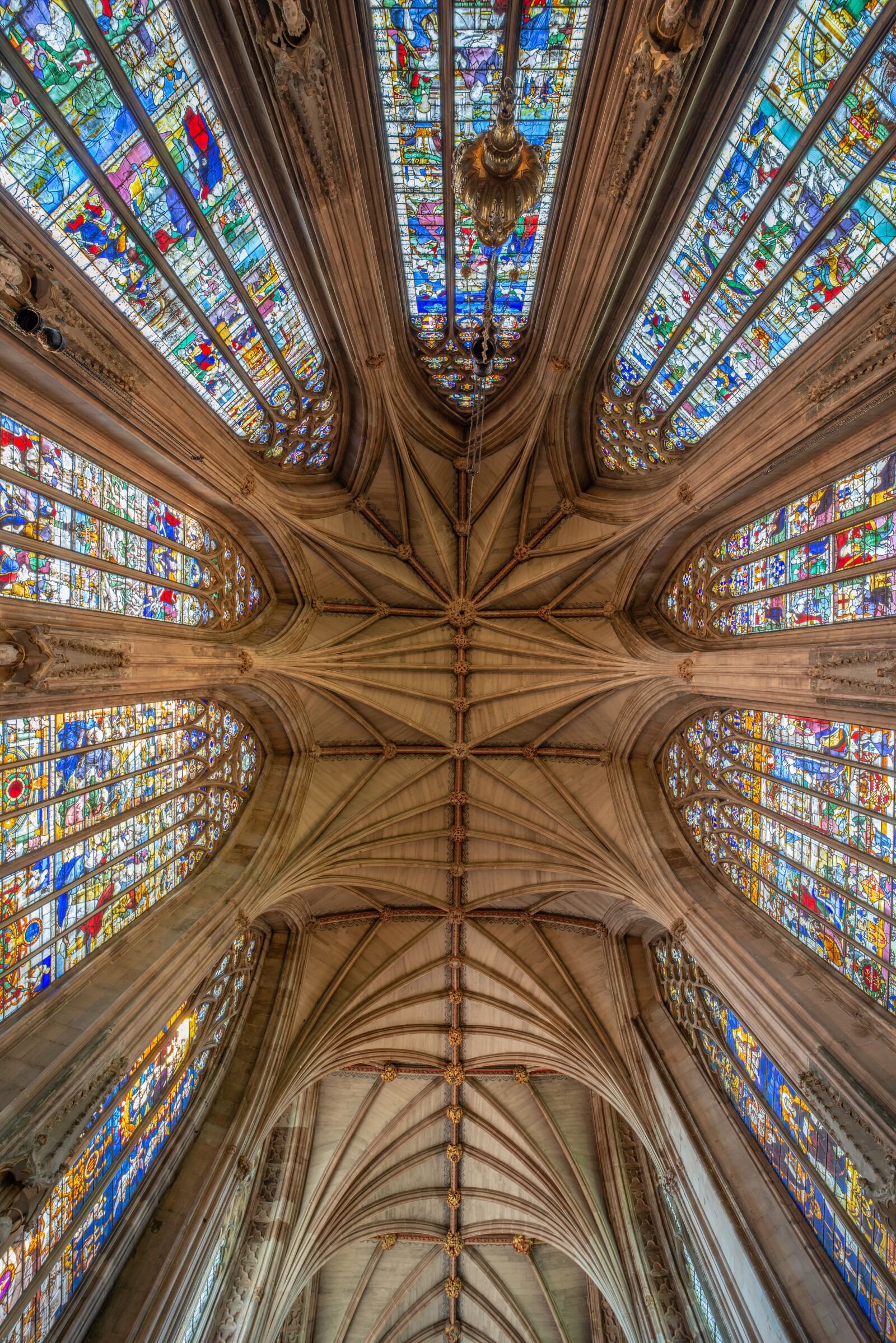 Nikon D800 sample photo. Lichfield cathedral, stained glass photography