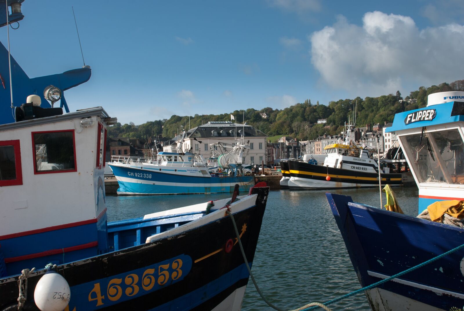 Nikon D80 sample photo. Boat, honfleur, blue photography