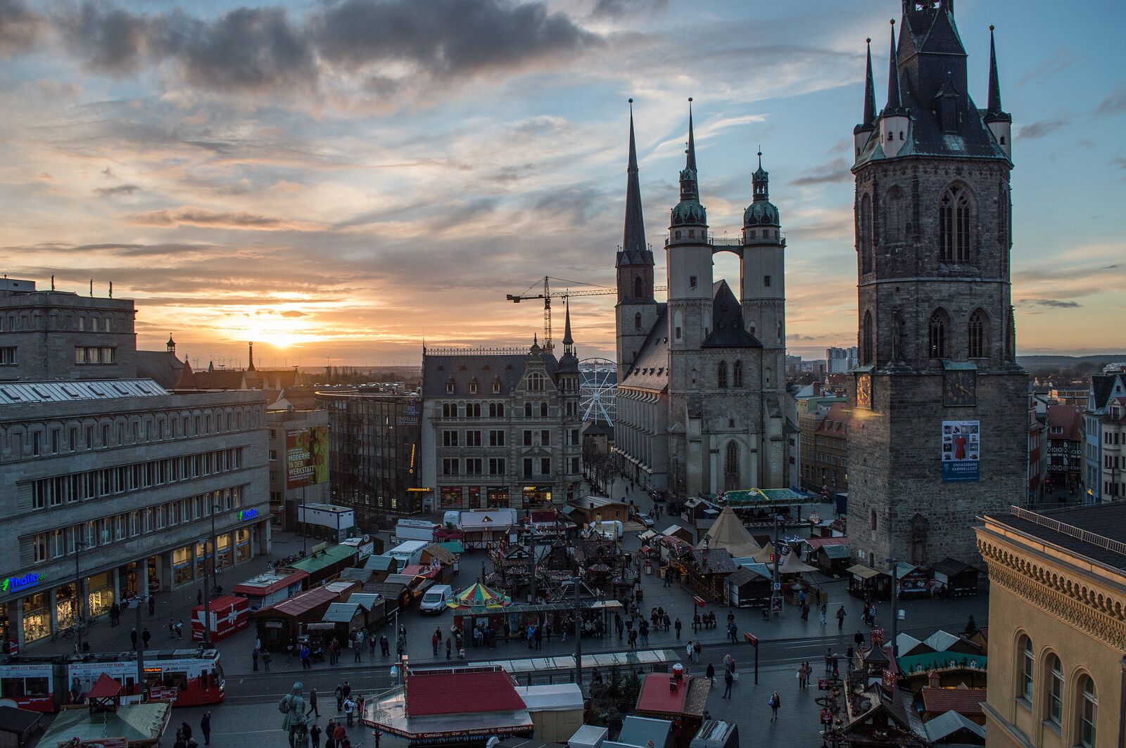 Nikon D3200 sample photo. Halle germany, marketplace, saxony-anhalt photography