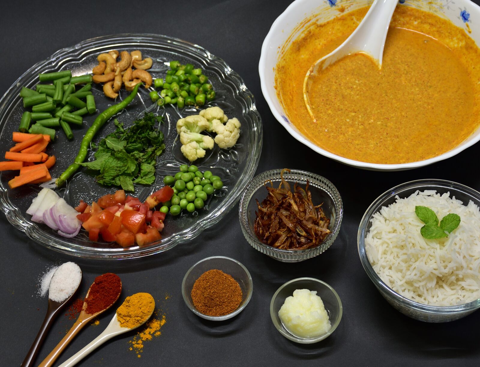 Nikon D3400 sample photo. Biryani, rice, food photography