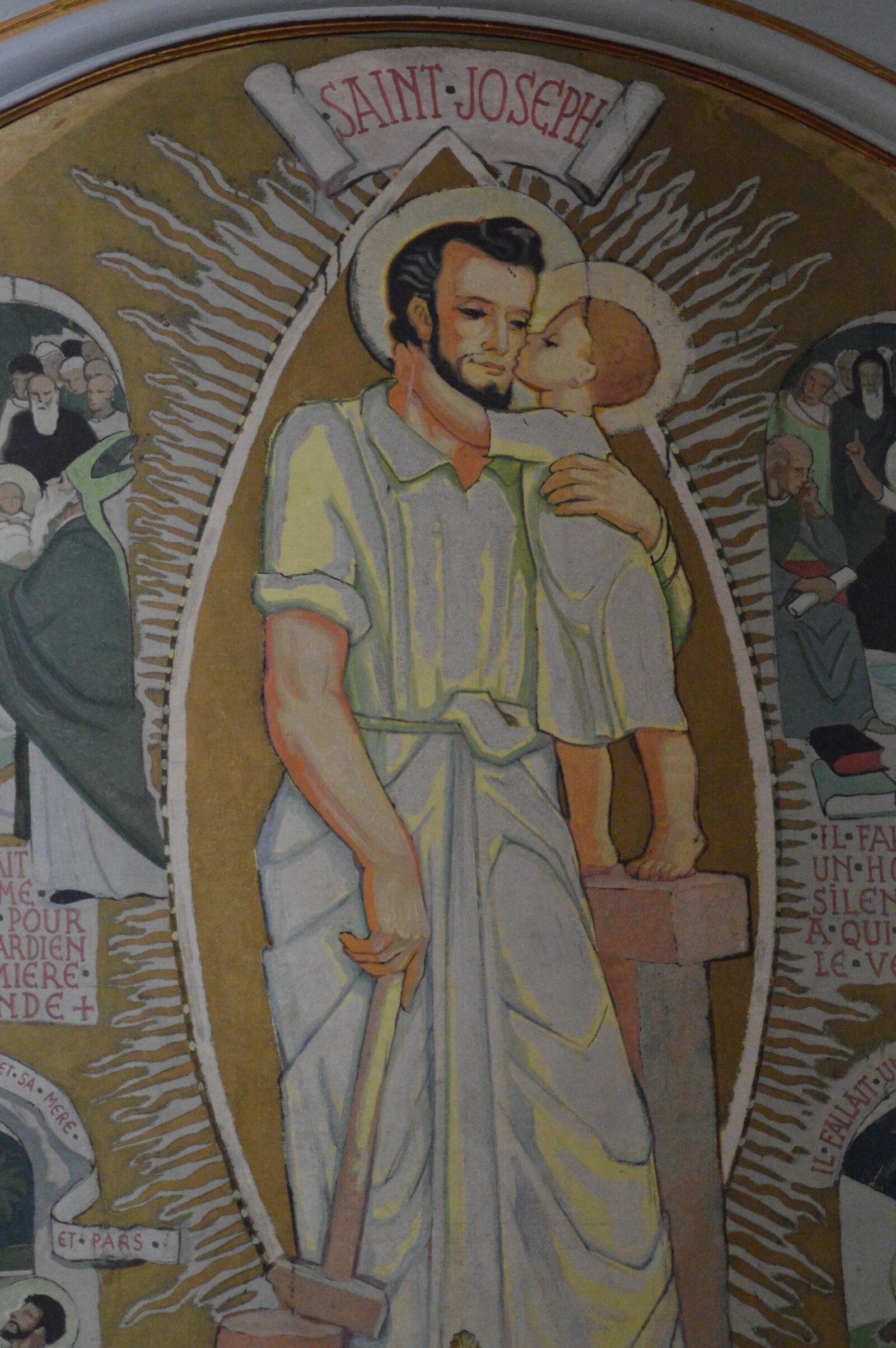 Nikon D3200 sample photo. Painting, church, altar photography
