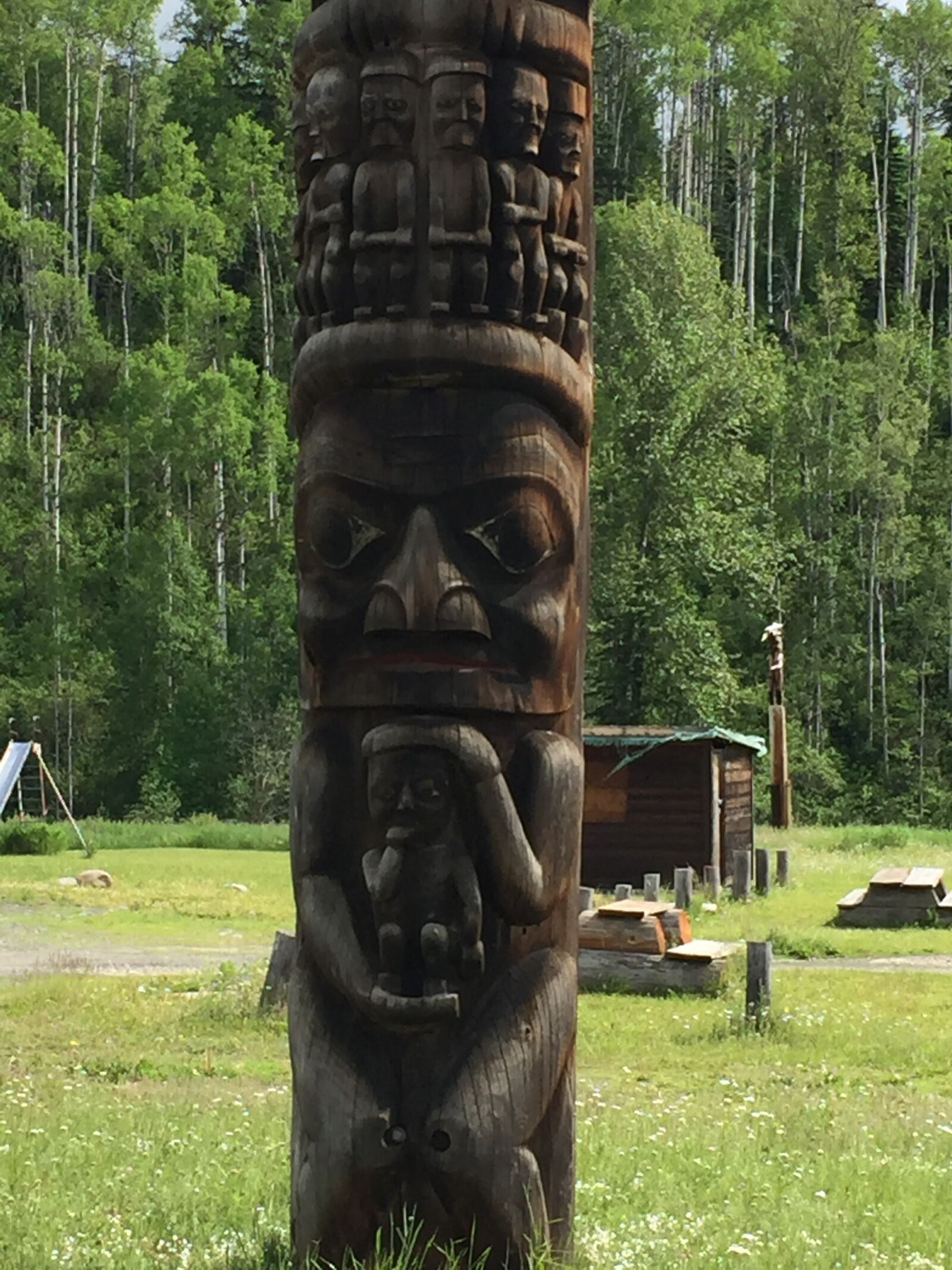 iPhone 6 back camera 4.15mm f/2.2 sample photo. Totem pole, indigenous, aboriginal photography