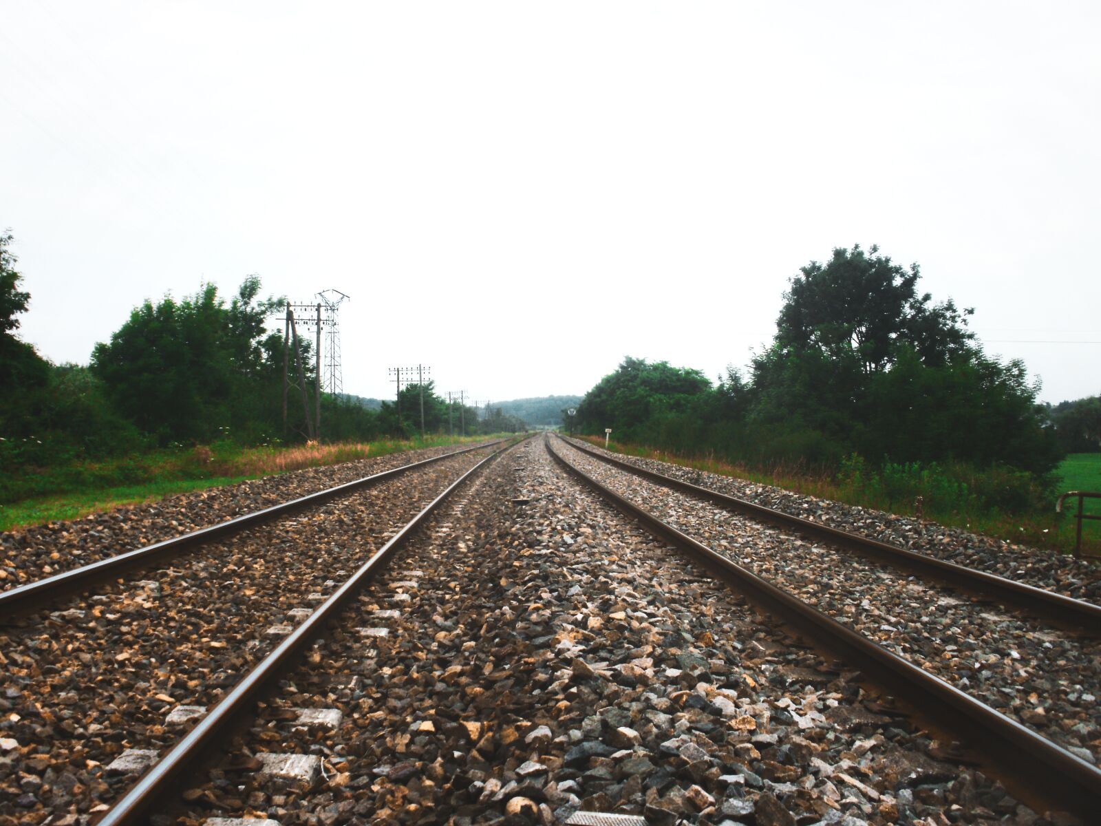 Olympus FE46,X41,X42 sample photo. Rails, path, railway photography