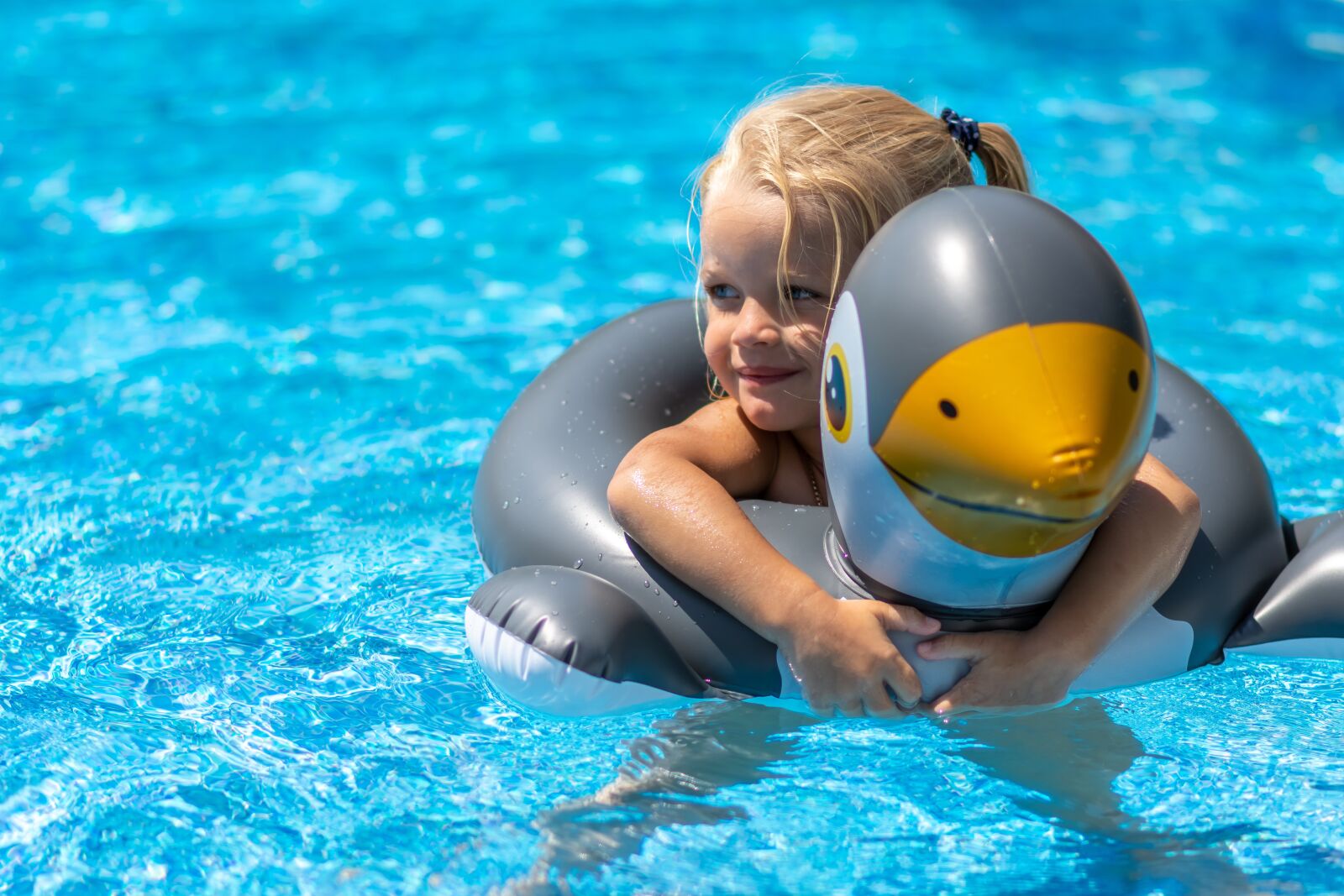 Nikon D7200 sample photo. Swimming pool, girl, summer photography