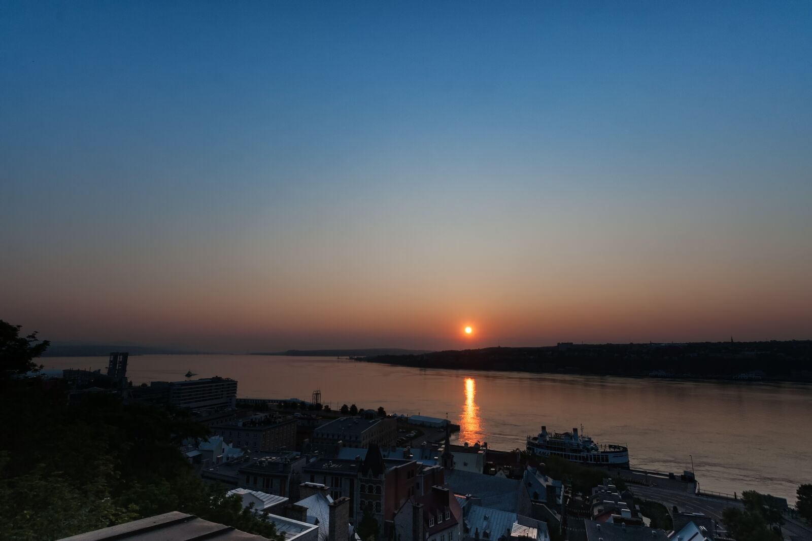 Nikon D90 sample photo. Sunrise, sankt lorenz, river photography