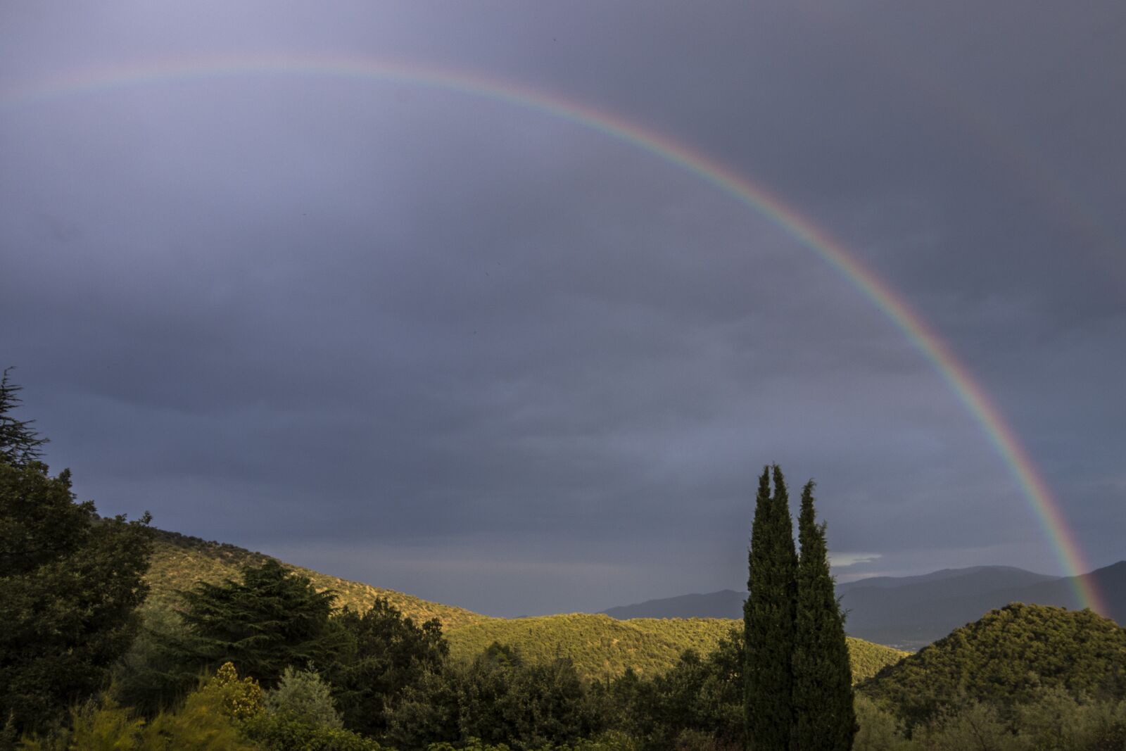 Canon EOS 80D sample photo. Rainbow, mountain, scenic photography