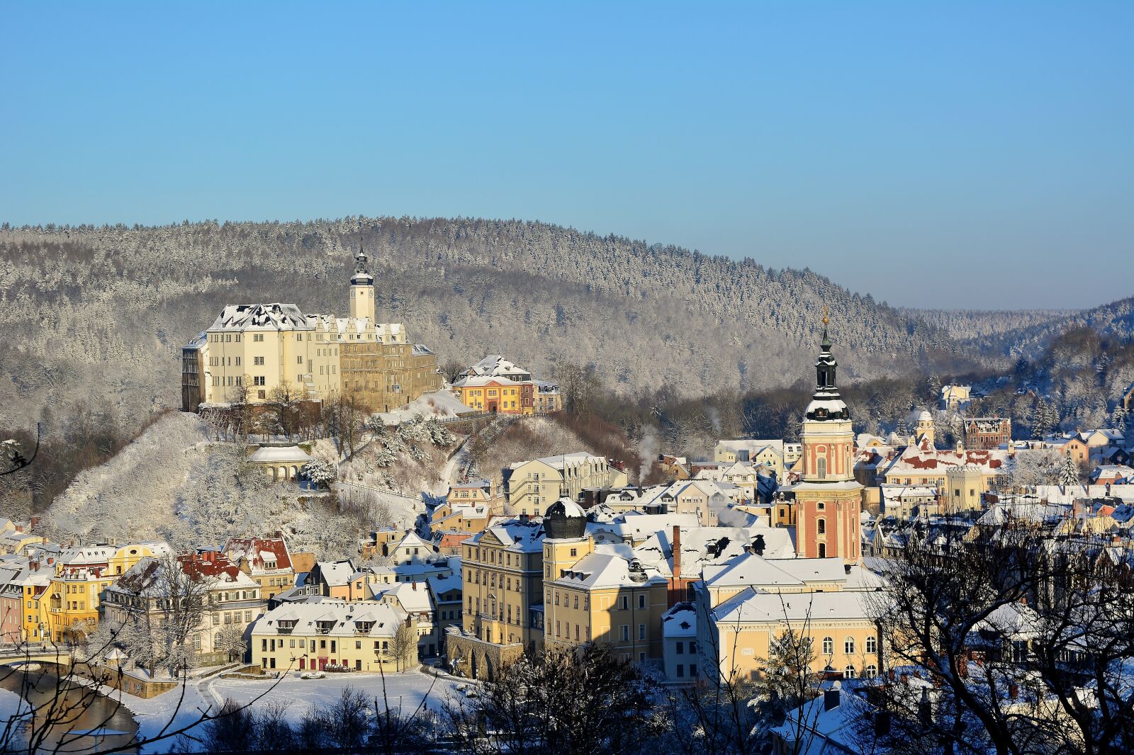 Nikon D5200 sample photo. Wintry, sunrise, snow photography